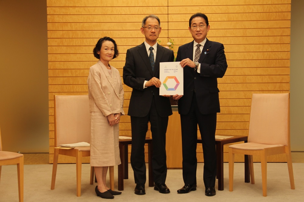 President MITSUISHI Mamoru delivered a Joint Statement to Prime Minister KISHIDA Fumio