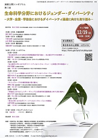 公開シンポジウム「生命科学分野におけるジェンダー・ダイバーシティ-大学・企業・学協会におけるダイバーシティ推進に向けた取り組み-」