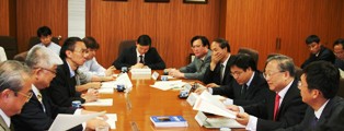 中国科学院代表団の表敬訪問