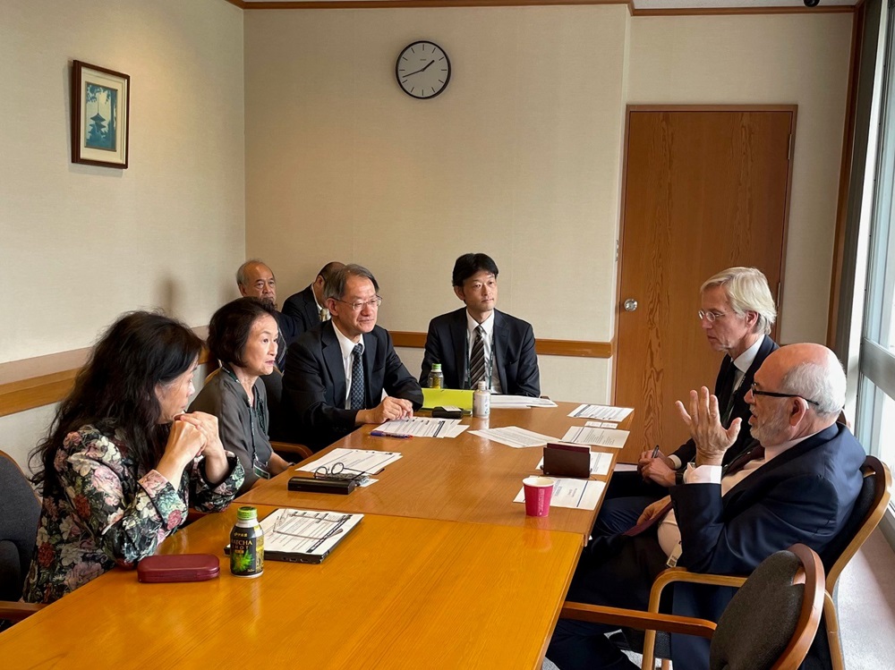国際学術会議（ISC）との会談の様子
